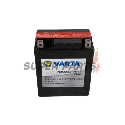Μπαταρία -VARTA- YTX7L-BS, 6Ah 12V
