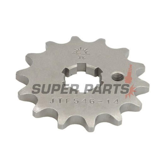 Μπροστινό γρανάζι -JT- JTF546,14, 14 δόντια, Kawasaki KX 100 1988-2021, KX 60 1983-2003, KX 65 2000-2020, KX 80 1979-1982, 1984-1987, 1989-2000, KX 85 2001-2020, Suzuki RM 100 2003, RM 60 2003-2005, RM 65 2003-2006