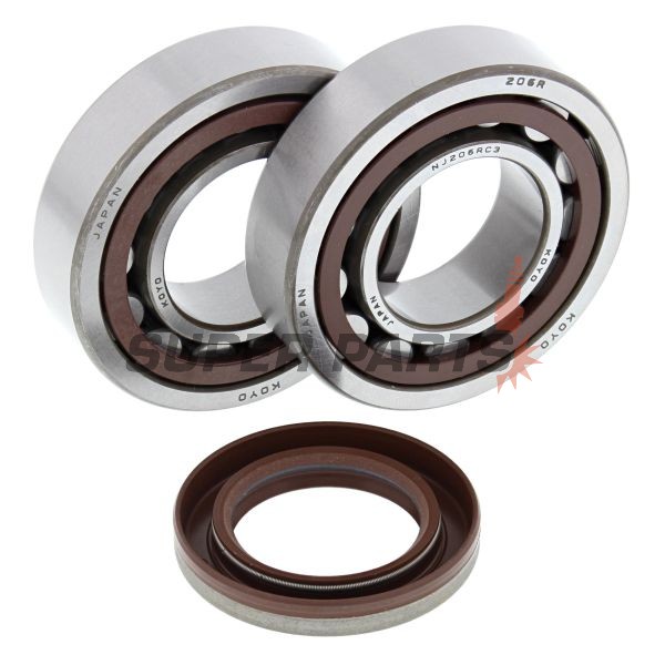 Σετ ρουλεμάν και τσιμουχών στροφάλου -ALL BALLS- KTM EXC 400 2000-2002, 2005-2006, EXC 450/525 2003-2007, EXC 520 2000-2002, EXC-G 250 2002-2005, EXC-G 400 2004-2006, EXC-G 450 2003-2007, MXC 400/520 2001-2002, MXC 450 2004-2005, 2007, SMR 525 2005