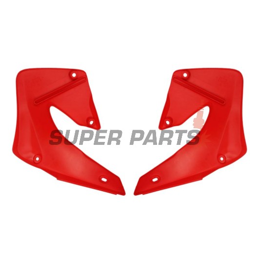 Μπροστινά πλαϊνά πλαστικά -POLISPORT- κόκκινα, HONDA CR 125/250 2000-2001