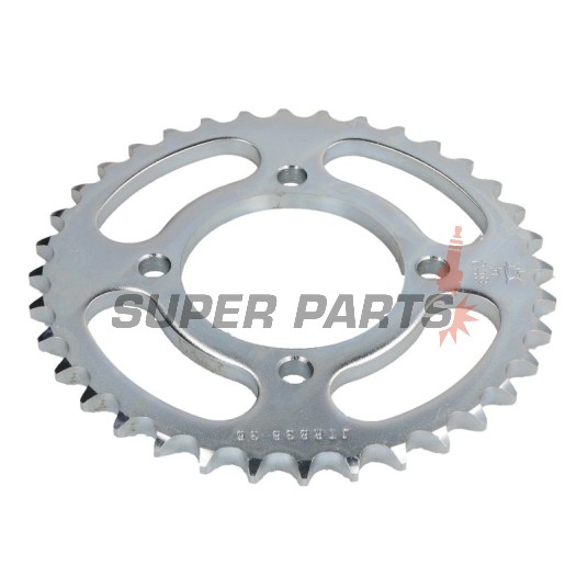 Πίσω γρανάζι -JT- JTR838,36, 36 δόντια, ατσάλινο, Yamaha DT 100 1976-1980, DT 125 1988, RD 125 1974-1976, RS 100 1976-1979, RSX 100 1995, T 105 1997-1998, YB 100 1978-1981, YBA 125 2007-2009, YBR 125 2005-2016