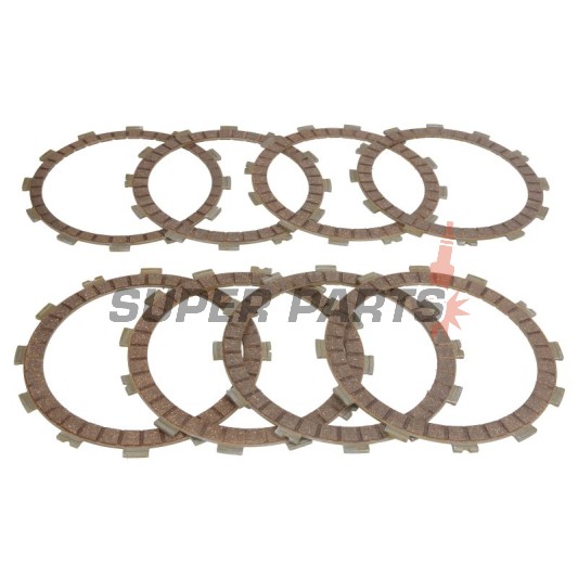 Σετ δίσκων συμπλέκτη -FERODO- FCD0363, Arctic Cat DVX400/400 2x4 (2004-2006), CCM CR40/DS404/R35/SR40 400 (2003-2009), Honda CRF450R (2011-2016), MV Agusta Brutale/F3 675 (2011-2014), Polaris Outlaw/Predator 500 (2003-2007), Suzuki DR-Z400 E/S/S