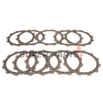 Σετ δίσκων συμπλέκτη -4 RIDE- TCS4510, Kawasaki KLZ 1000 Versys (2012-2014), Z1000/Z1000 ABS (2003-2017), Z1000SX (2011-2016), ZX-9R 900 Ninja (1998-2004), Suzuki GSX-S1000/1000A/1000S/1000FA/1000F (2009-2020)