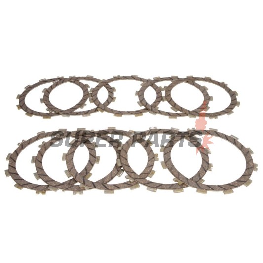 Σετ δίσκων συμπλέκτη -4 RIDE- TCS4510, Kawasaki KLZ 1000 Versys (2012-2014), Z1000/Z1000 ABS (2003-2017), Z1000SX (2011-2016), ZX-9R 900 Ninja (1998-2004), Suzuki GSX-S1000/1000A/1000S/1000FA/1000F (2009-2020)