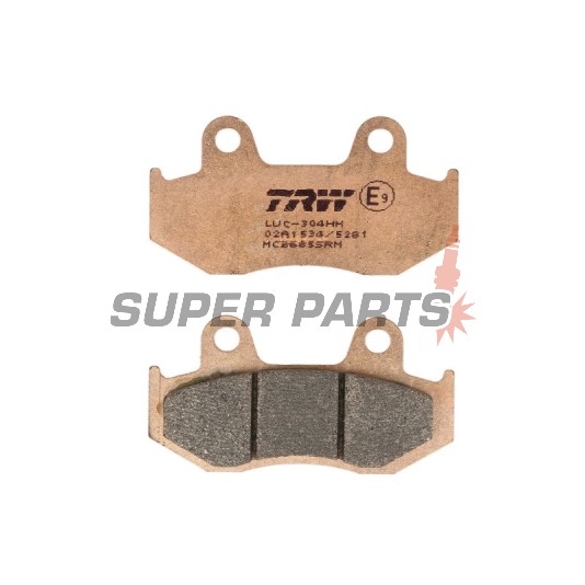 Τακάκια φρένων -TRW- MCB685SRM, sintered, Honda CH125 Spacy, PS125i/150i, SES125/150 Dylan; Suzuki AN250/400 Burgman (1983-2013)