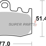 Τακάκια φρένων -BREMBO- 07BB2607, BMW K 75/K 1200 LT GT RS R S/R 850 1100 1150 1200 RT RS R S (1991-2012)