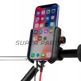 Βάση τηλεφώνου -4 RIDE- με ασύρματο φορτιστής + USB C, αντικραδασμικό - universal