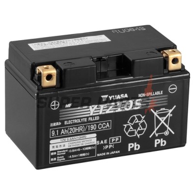 Μπαταρία -YUASA- YTZ10S, 9Ah 12V
