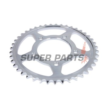 Πίσω γρανάζι -JT- JTR829,43, 43 δόντια, ατσάλινο, Suzuki GSF 600 1994-2004, GSF 650 2005-2006, GSX 600/750 1989-2006, GSX-R 1100 1986-1988, GSX-R 400 1988-1989, GSX-R 600 1992-1993, GSX-R 750 1985-1990, RF 600 1993-1997, VZ 800 1997-2004