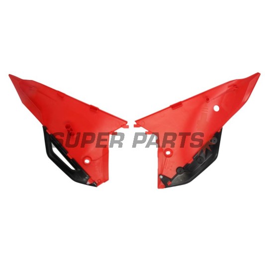 Πίσω πλαϊνά πλαστικά -POLISPORT- κόκκινα, HONDA CRF 250/450 2021-2023