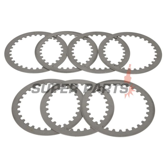 Σετ ατσάλινων δίσκων συμπλέκτη -TRW- MES304-7, Kawasaki GPZ900R Ninja, Kawasaki KX250/KX250R, Kawasaki VN800/VN900 Vulcan Classic & Custom, Kawasaki W650, Kawasaki Z750