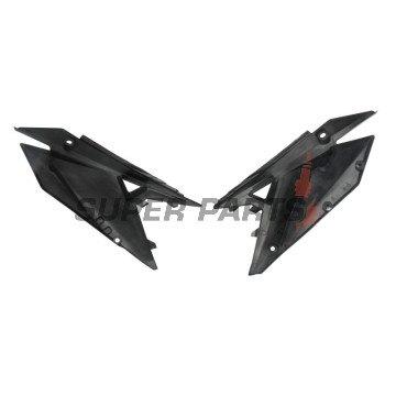 Πίσω πλαϊνά πλαστικά -POLISPORT- μαύρα, HONDA CRF 250/450 2021-2023