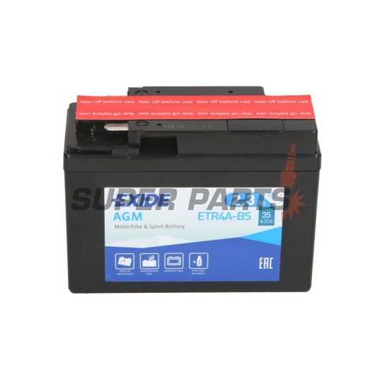 Μπαταρία -EXIDE- YTR4A-BS, 2.3Ah 12V