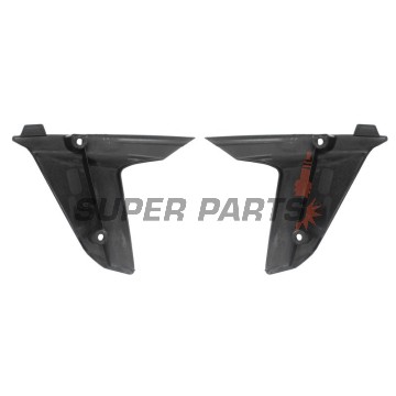 Μπροστινά πλαϊνά πλαστικά -POLISPORT- μαύρα, HUSQVARNA TC 250-510 2008-2009