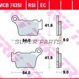 Τακάκια φρένων -TRW- MCB743RSI, BMW G450X, Husaberg FE/TE, Husqvarna CR/FC/FE/FS/SM/SMR/TC/TE/WR, KTM EXC/EXC-F/SX/SX-F/XC/XC-F/XC-W 125-560 (1998-2020)