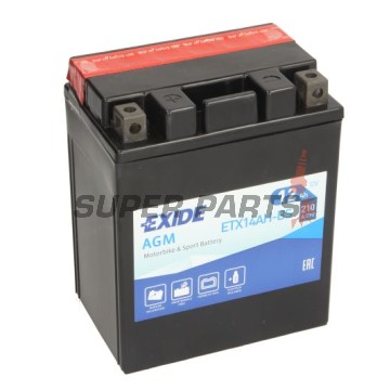 Μπαταρία -EXIDE- YTX14AH-BS, 12Ah 12V