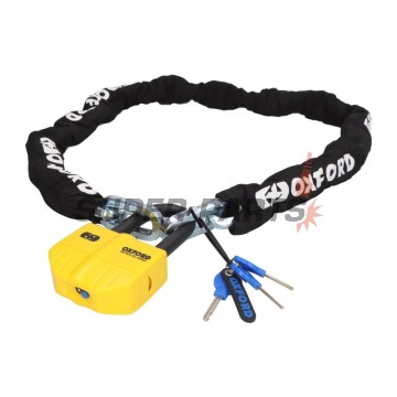 Αλυσίδα με κλειδαριά συναγερμού -OXFORD- Boss Alarm 14mm + Chain 12mm x1.5m