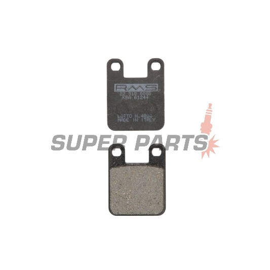 Τακάκια φρένων -RMS- 22 510 0080, Aprilia RX 50 2011-2016, Aprilia SX 50 2011-2018, Beta Eikon 50 1999-2006, Cagiva Mito 50 1998-2000, Derbi Senda 50 2010-2015, Gas Gas Pampera 125 1996-2003, Gas Gas Pampera 250 1996-2002, Sachs Squab 50 1997
