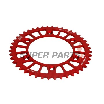Πίσω γρανάζι -JT- JTA210,44RED, 44 δόντια, κόκκινο, αλουμινίου, Betamotor RR 125 2018-2021, RR 250 2013-2021, RR 400 2013-2016, RR 450 2013-2014, Honda CR 125 1979-2007, CR 250 1984-2008, CR 500 1984-2001, CRF 150 2003-2018, CRF 230 2003-2017