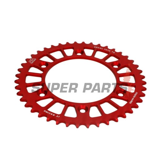 Πίσω γρανάζι -JT- JTA210,44RED, 44 δόντια, κόκκινο, αλουμινίου, Betamotor RR 125 2018-2021, RR 250 2013-2021, RR 400 2013-2016, RR 450 2013-2014, Honda CR 125 1979-2007, CR 250 1984-2008, CR 500 1984-2001, CRF 150 2003-2018, CRF 230 2003-2017