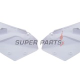 Πίσω πλαϊνά πλαστικά -POLISPORT- λευκά, SUZUKI RM-Z 450 2007-2007