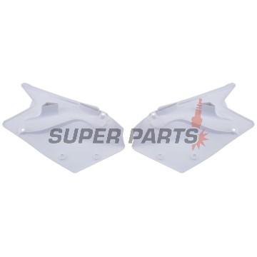 Πίσω πλαϊνά πλαστικά -POLISPORT- λευκά, SUZUKI RM-Z 450 2007-2007