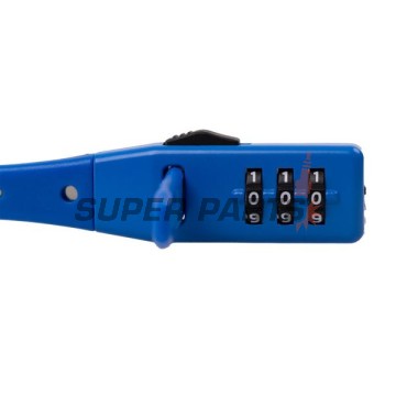 Κλειδαριά κράνους -OXFORD- Combi Zip Lock 470mm, μπλε