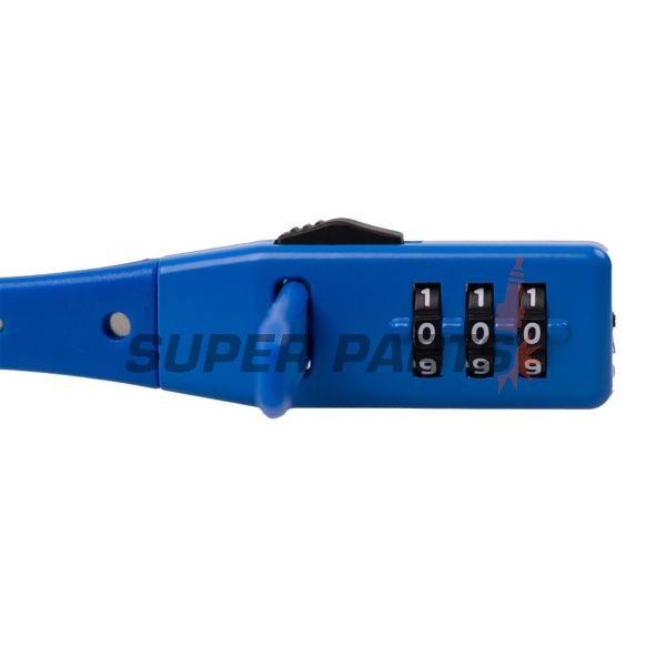 Κλειδαριά κράνους -OXFORD- Combi Zip Lock 470mm, μπλε