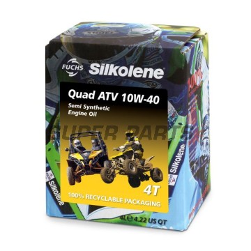 Λάδι κινητήρα -SILKOLENE- QUAD ATV 4 10W40 4L CUBE, 10W40, ημισυνθετικό, 4L CUBE