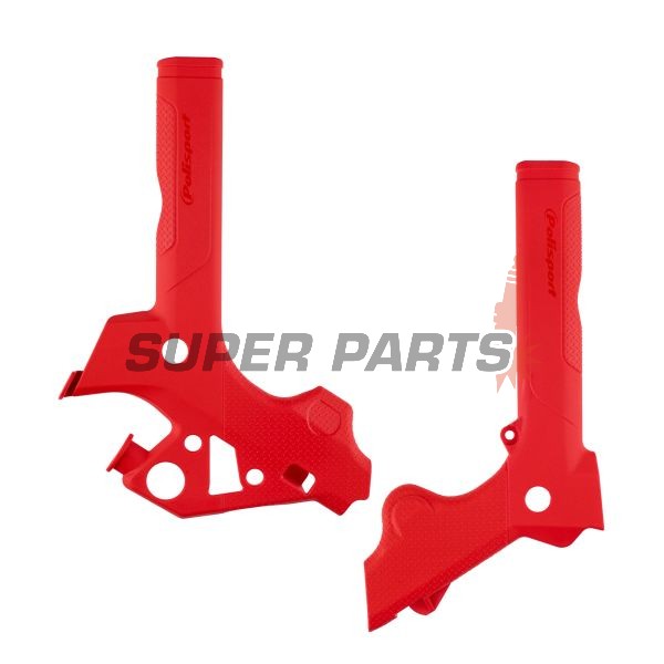 Προστατευτικά πλαισίου -POLISPORT- κόκκινα, GAS GAS EC, XC 200-350 2018-2020