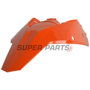 Πίσω φτερό/ουρά -POLISPORT- πορτοκαλί, KTM SX, SX-F, XC, XC-F 125-525 2007-2010