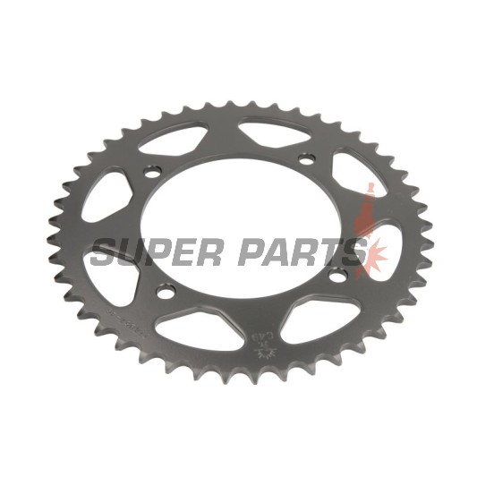 Πίσω γρανάζι -JT- JTR857,46, 46 δόντια, ατσάλινο, MZ/MUZ Baghira 660 1998-2003, Mastiff 660 1997-2003, Yamaha XT 400 1983-1984, XT 550 1982-1983, XT 600 1984-2003, XTZ 660 1991-1999, XV 125 1997-2001, XV 250 1988-2020