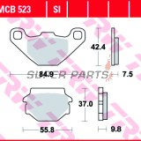 Τακάκια φρένων -TRW- MCB523, Aprilia RX 125, Tuareg 350/600, Husaberg FE600, MC350, Husqvarna TE350/510, WR240/250, CR125/250, Kawasaki GPZ305/500, KLR250/600/650, KLE250/500, KMX125/200, ZX-7R 750, KTM Duke 400, MX125/250/500/600, Suzuki GN125, TU125