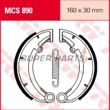 Σιαγόνες φρένων -TRW- MCS890, 160x30mm, MZ/MUZ ETZ 250/251/301 Fun, Saxon 125/150/500 Country, Silver/Red Star 500, TS 125 (1973-2000)