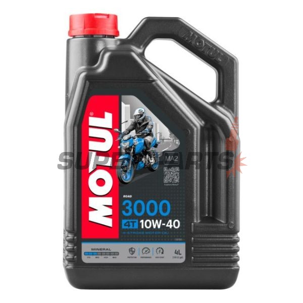 Λάδι κινητήρα -MOTUL- 3000, 10W40, ορυκτέλαιο, 4L