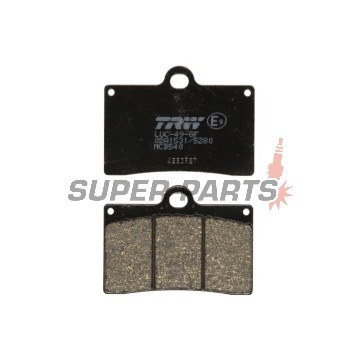 Τακάκια φρένων -TRW- MCB540, Aprilia RS/RS4, Beta Euro/Jonathan, Cagiva Canyon/Mito/Raptor, Ducati Monster/SS/916, Gas Gas FSE/FSR, KTM Duke/LC4/SMR, Moto Guzzi California/Daytona, MZ Skorpion, Sachs Roadster/XTC, Yamaha SZR - 125-1100cc, 1988-2016