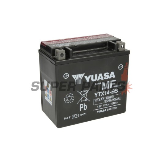 Μπαταρία -YUASA- YTX14-BS, 13Ah 12V