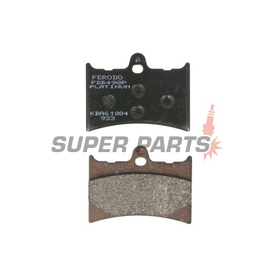 Τακάκια φρένων -FERODO- FDB498P, Honda CBR125R, XL125V Varadero, XLR125 (1993-2013)