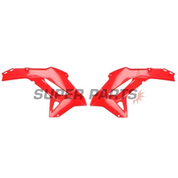 Μπροστινά πλαϊνά πλαστικά -POLISPORT- κόκκινα, HONDA CRF 250/450 2021-2023