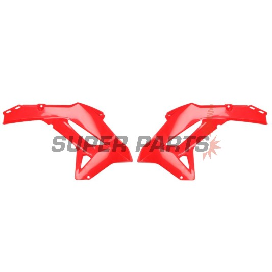 Μπροστινά πλαϊνά πλαστικά -POLISPORT- κόκκινα, HONDA CRF 250/450 2021-2023