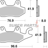 Τακάκια φρένων -BREMBO- 07YA22SR, Kawasaki Ninja 250R/Triumph Tiger 1050 SE ABS