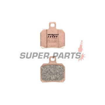 Τακάκια φρένων -TRW- MCB700SRM, sintered, Aprilia ETV, RS, RSV, SL, Tuono; Benelli TNT, Tornado, TreK; Ducati 1098, 1198, 848, Monster, Multistrada, Panigale; KTM RC8, Super Duke; Moto Guzzi Breva, Nevada; Piaggio Beverly, X8, X9; Yamaha YP, VP, XQ