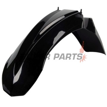 Μπροστινό φτερό Supermoto -POLISPORT- μαύρο, GAS GAS EC 125-450 2010-2010