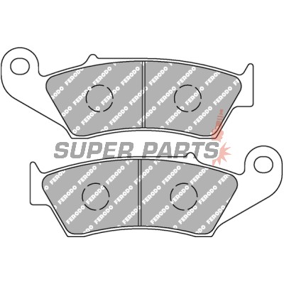 Τακάκια φρένων -FERODO- FDB892EF, Honda CR/CRF/XR/Africa Twin/Transalp, Suzuki DR-Z/RM-Z/DR, Yamaha WR/YZ, Gas Gas EC/MC, Beta RR/Xtrainer, Kawasaki KX/Versys, Aprilia RXV 1993-2019