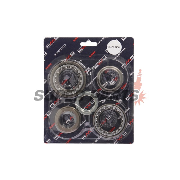 Σετ ρουλεμάν μπροστινού συστήματος -RMS- Aprilia Scarabeo 250/400/500 2006-2008, Aprilia Scarabeo 300 2009-2010, Piaggio Beverly 125 2005-2015, Piaggio Beverly 250 2006-2009, Piaggio Beverly 300 2009-2016