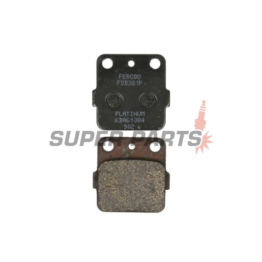Τακάκια φρένων -FERODO- FDB381P, Arctic Cat DVX, Honda ATC/TRX Fourtrax/Sporttrax/Rancher, Husqvarna WR, Kawasaki Lakota/KFX/KSF/Prairie/KX/Tecate, Kymco MXU, Suzuki LT/LT-Z/RM, Yamaha Grizzly/Raptor/Warrior/Wolverine/Blaster/Bansh