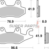 Τακάκια φρένων -BREMBO- 07YA20SP, Aeon Overland 125-180, Arctic Cat DVX 90, Benelli Caffenero 250, Cagiva Canyon/Elefant 500-1000, CAN-AM Commander/Maverick 800-1000, Honda CBF/NSR/XL 50-250, Kawasaki Ninja/Brute/KLR 125-750, Yamaha XTZ/YBR/YFM 50-750, Tr