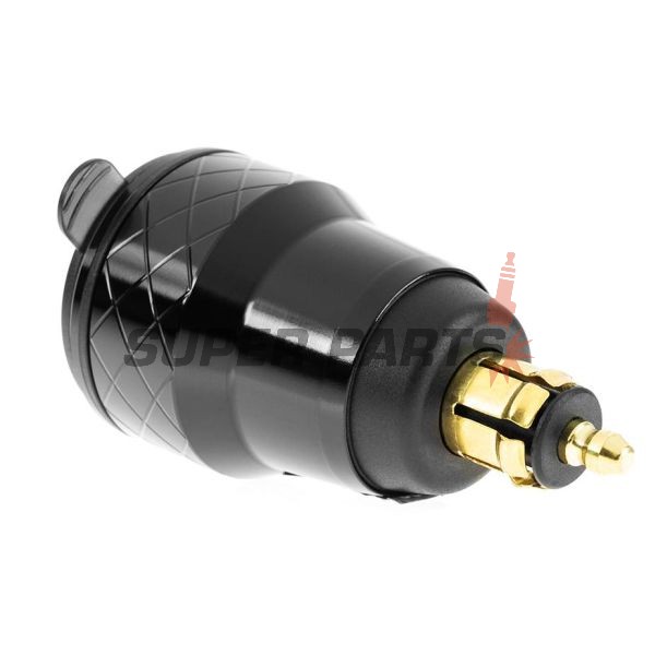 Αντάπτορας USB για αναπτήρα -4 RIDE- 12V, 2xUSB 3.0 + βολτόμετρο - universal