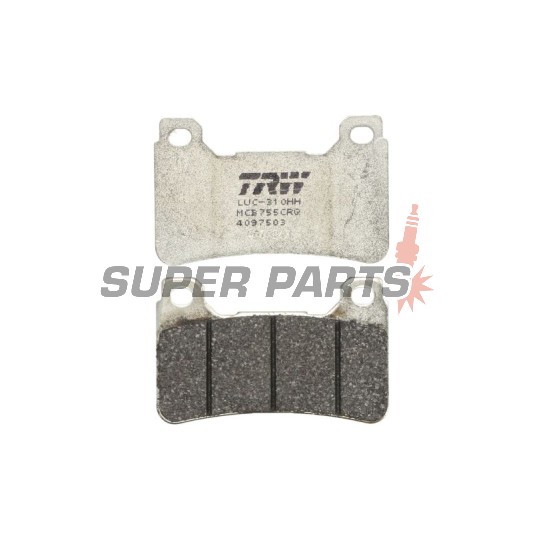 Τακάκια φρένων -TRW- MCB755CRQ, Honda CB 1000R, CBR 600RR/1000RR Fireblade - 600/1000cc, 2003-2016
