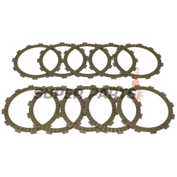 Σετ δίσκων συμπλέκτη -TRW- MCC213-10, Kawasaki KLZ 1000 Versys (2012-2014), Z1000/Z1000 ABS (2003-2017), Z1000SX (2011-2016), ZX-9R 900 Ninja (1998-2004), Suzuki GSX-S1000/1000A/1000S/1000FA/1000F (2009-2020)